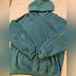 Green hoodie